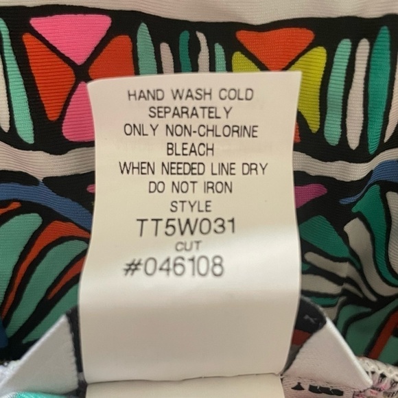 Trina Turk Bora Bora Pants Multi Stripe Swim Cover-up Medium TT5W031 - Picture 7 of 10